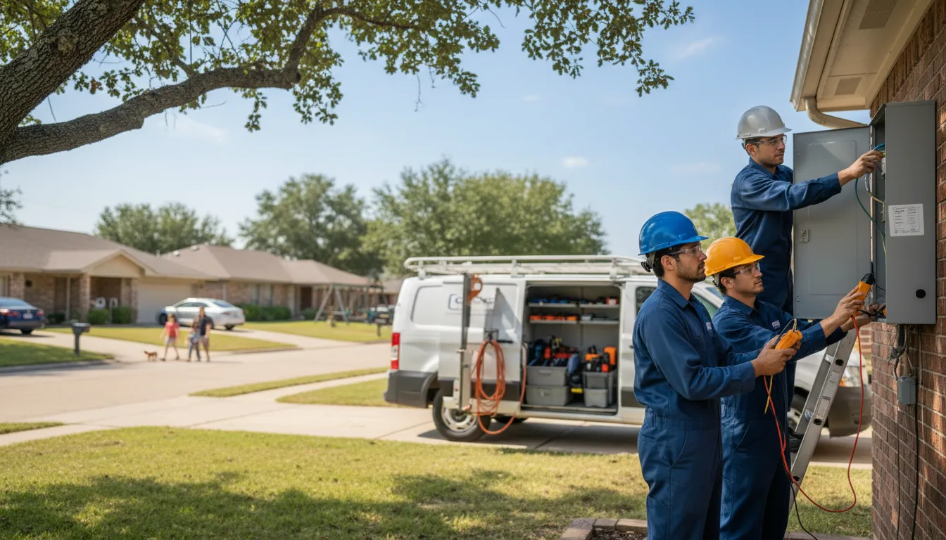 Certified electrician providing emergency electrical services in Grant, OK